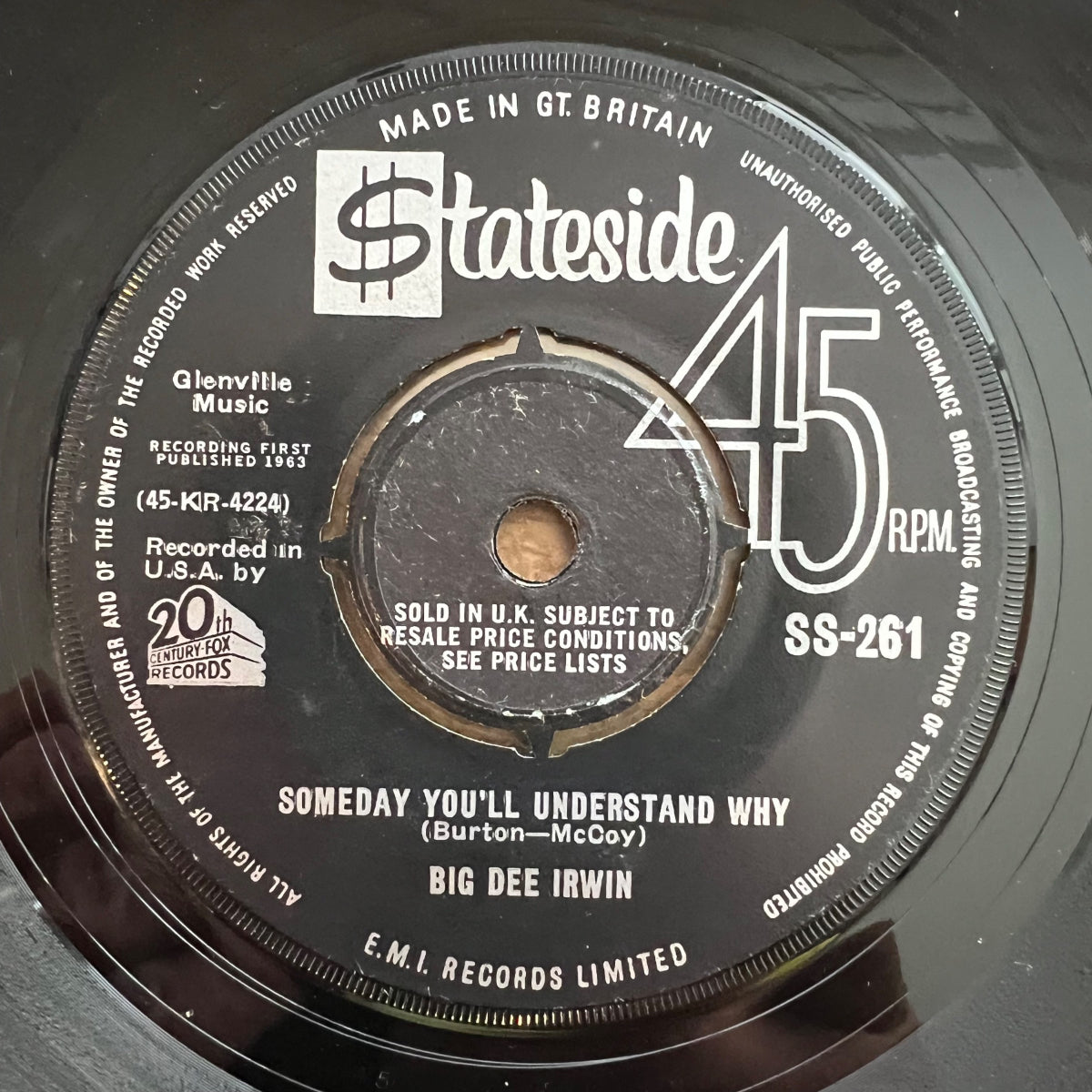 Big Dee Irwin - Donkey Walk / 1. UK-Press. 1963 - (M-/Neutral)