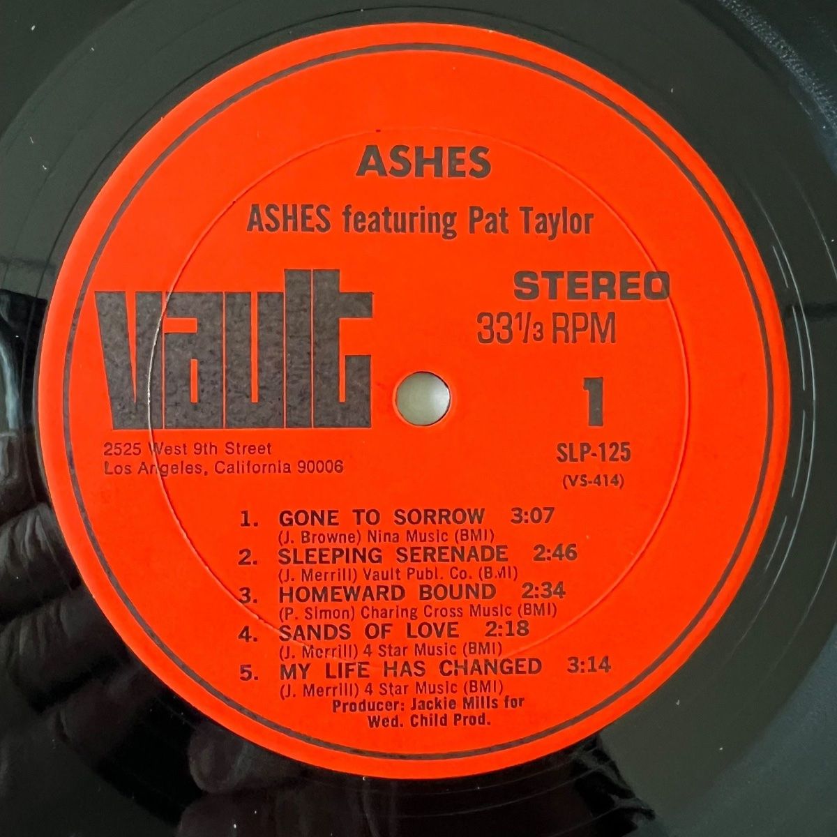 Ashes feat. Pat Taylor - Ashes/ 1.US-Press 1969 - Promo Copy - (M-/VG++)