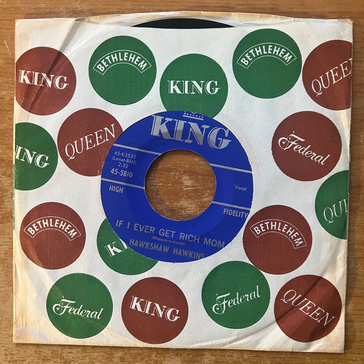 Hawkshaw Hawkins - Caught In The Middle.. / 1st US Press. 1963 - (M-/VG+)