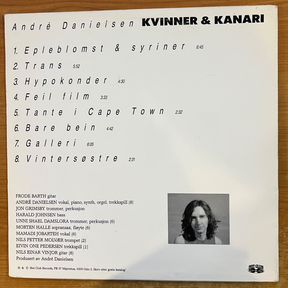 André Danielsen - Kvinner & Kanari / 1. Norway-Press. 1989 - (M-/VG++)