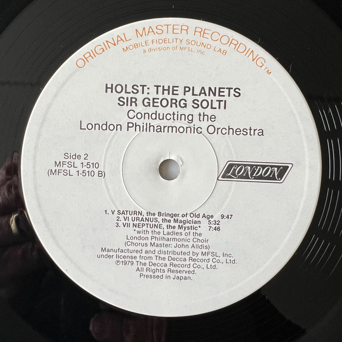 London Philharmonic Orchestra - The Planets / Audioph. MFSL 198? - (M-/VG++)