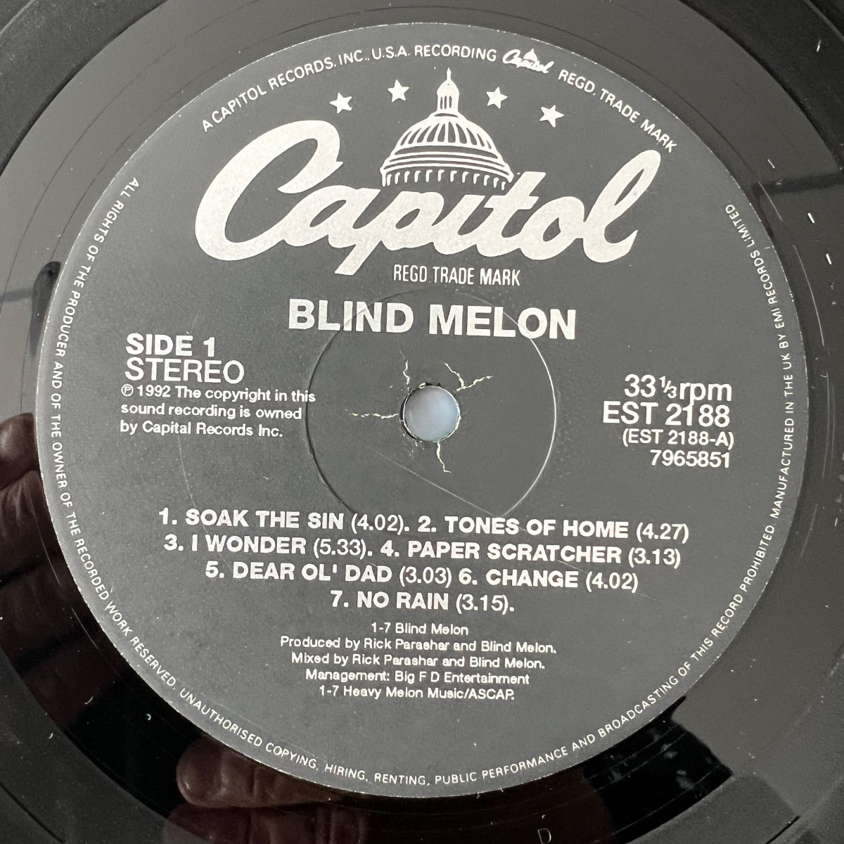 Blind Melon - Same / 1. UK-Press. 1992 - (M-/M-)