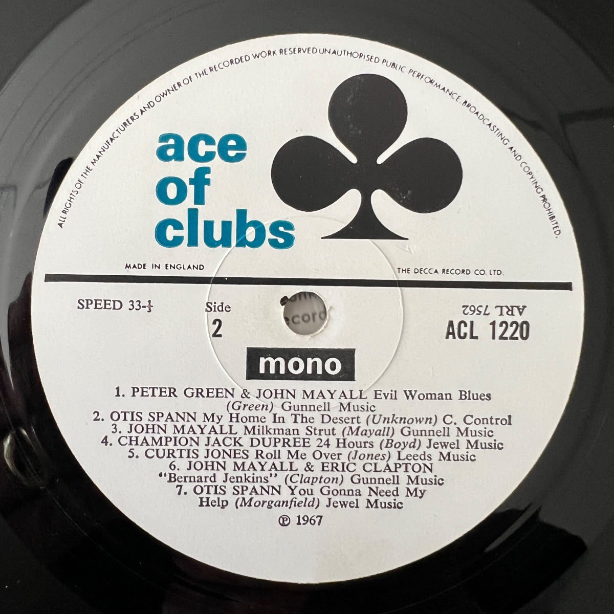 Various - Raw Blues / UK-Press. 1967 - (VG++/VG+)