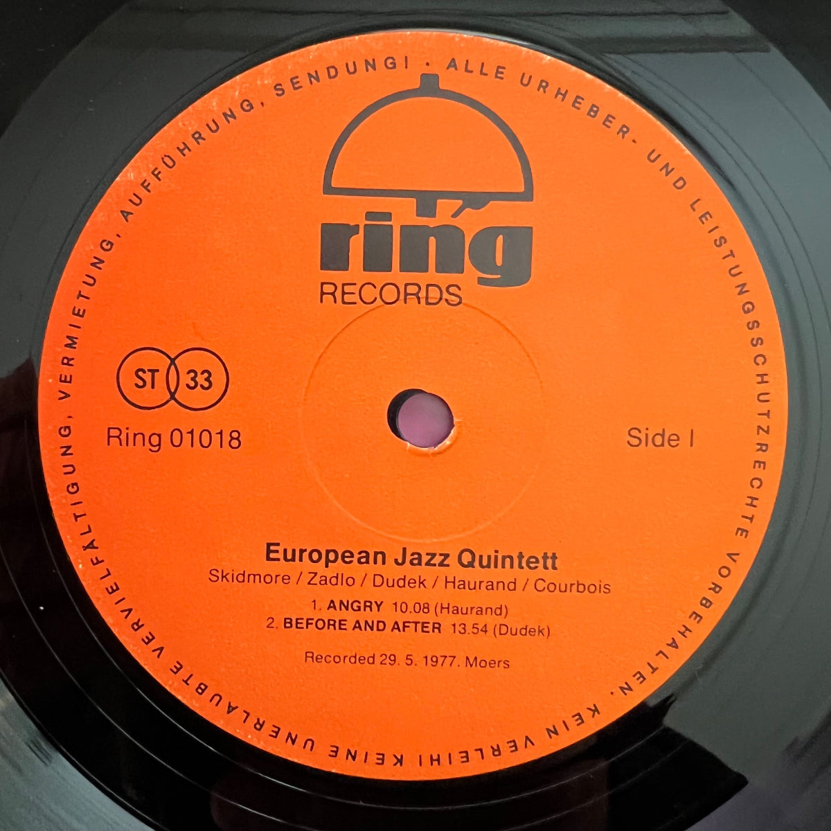 European Jazz Quintet - Live At Moers Festival / 1. D-Press. 1977 - (M-/M-)