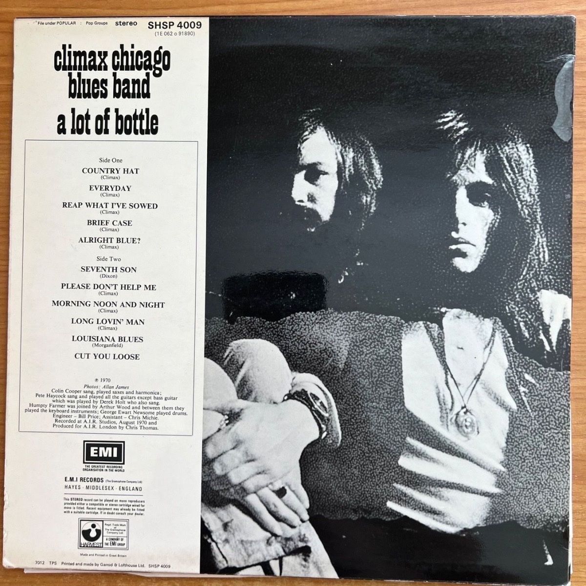 Climax Chicago Blues Band - A Lot Of Bottle / 1. UK-Pr. 1970 - (VG++/VG++)