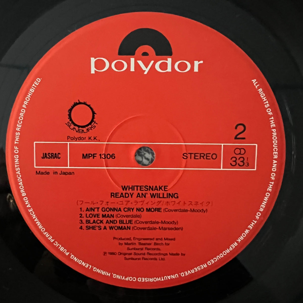 Whitesnake - Ready An' Willing / 1. Japan-Press. 1980 - (M-/M-)