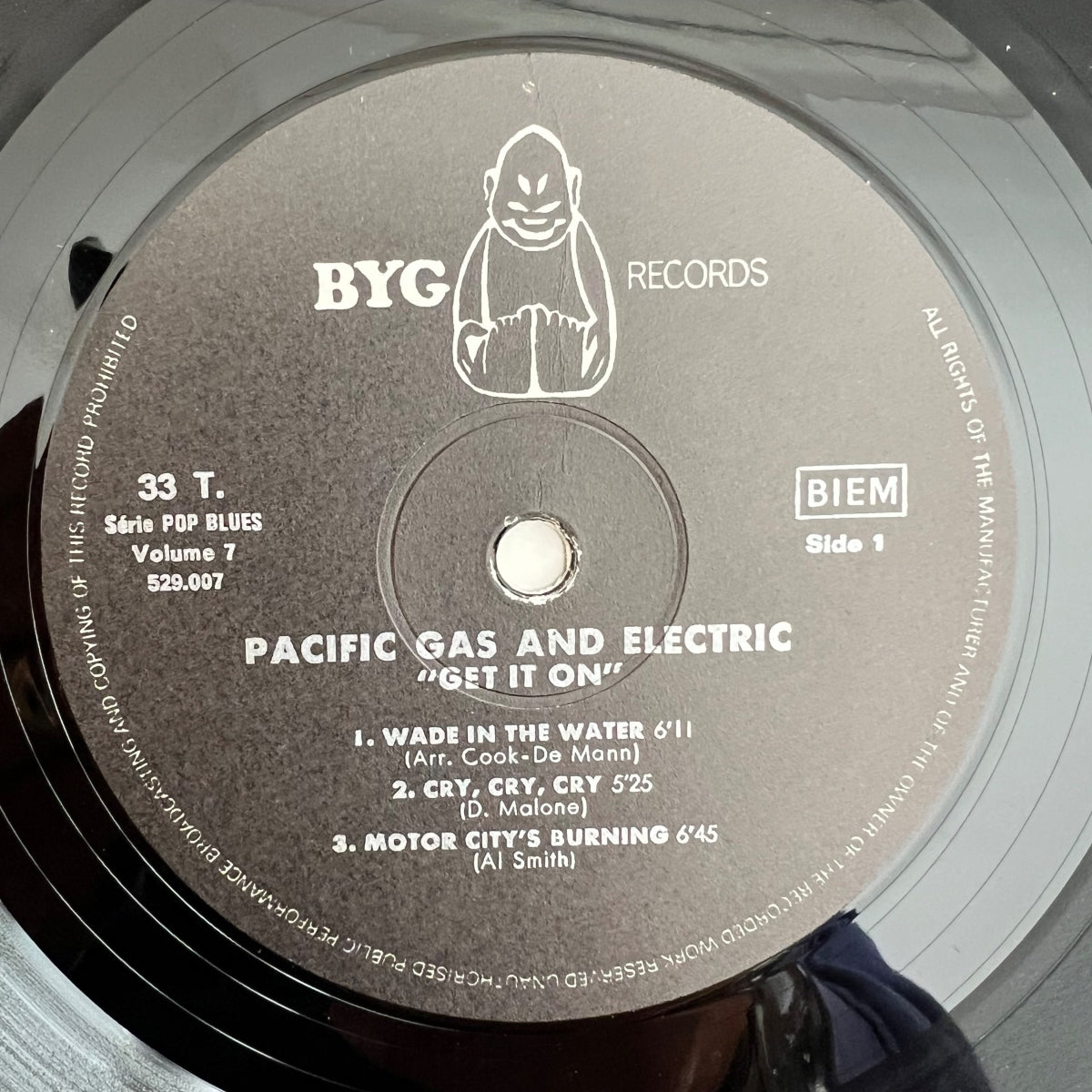 Pacific Gas & Electric - Get It On / France-Press. RE von 1969 - (M-/VG++)