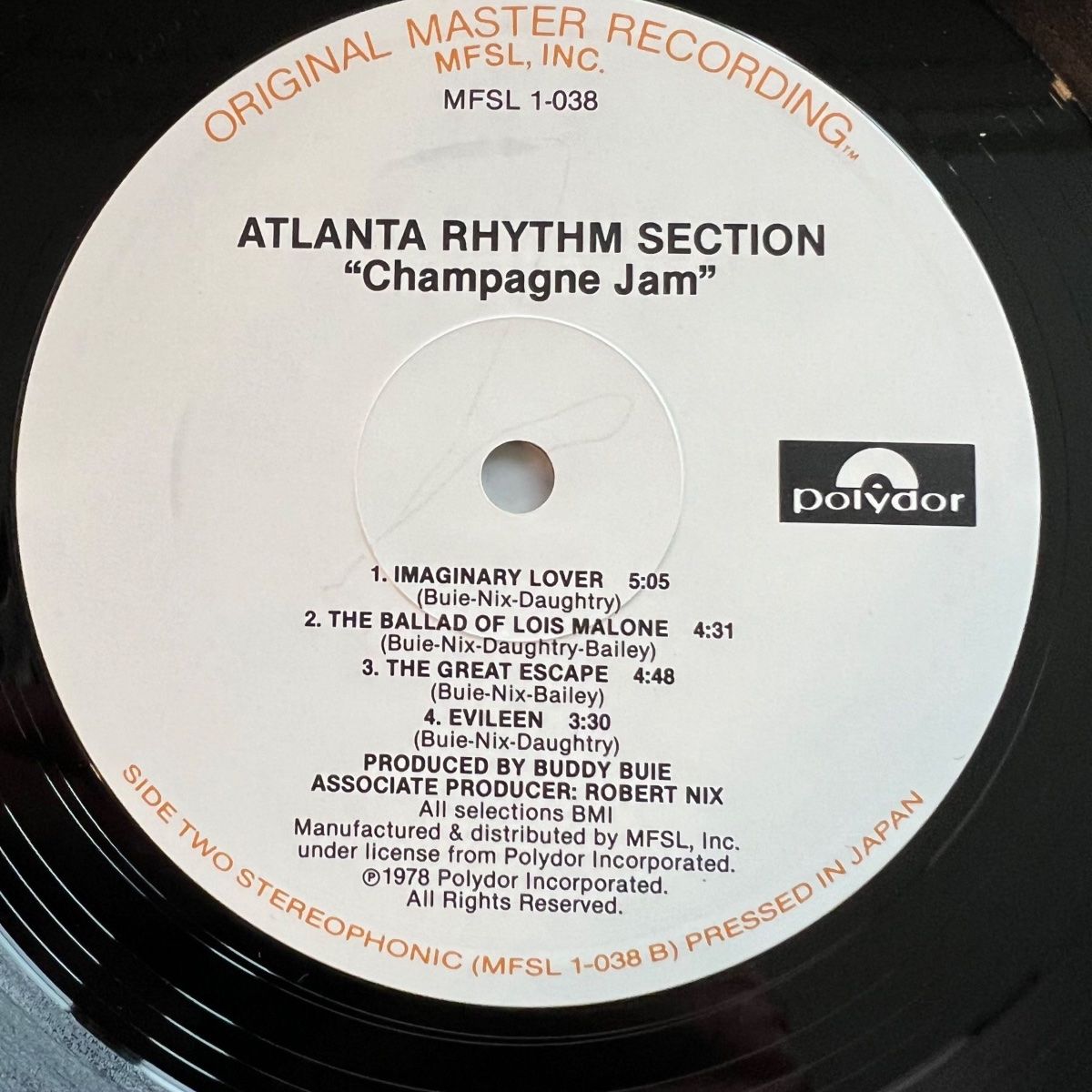 Atlanta Rhythm Section - Champagne Jam / Audiophile MFSL 1980 - (M-/VG+)