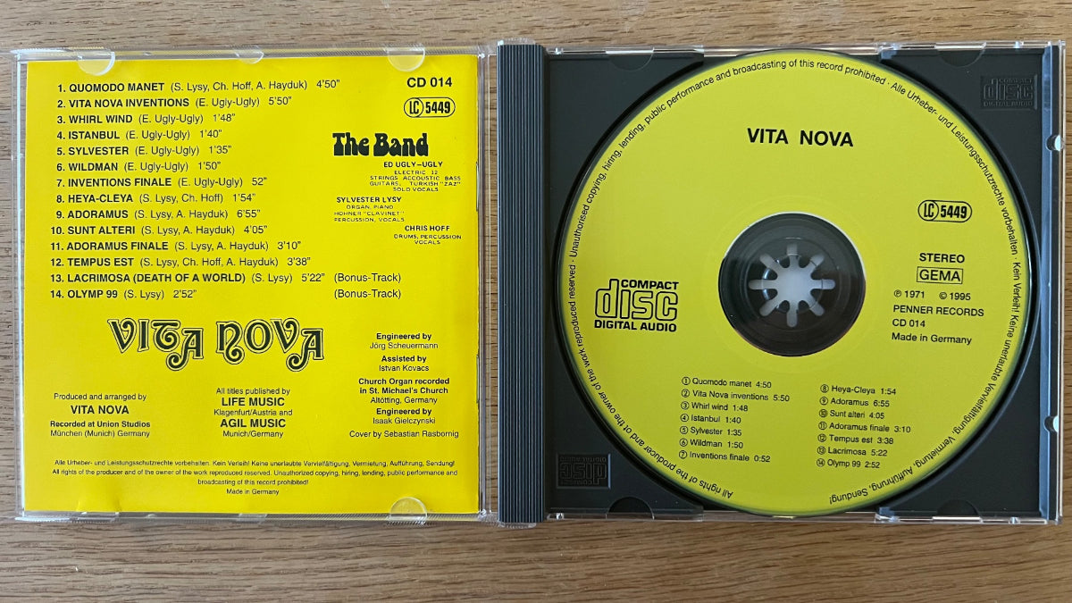 Vita Nova - Same / CD - 1st D-Press. 1995 on CD - (M-/M-)