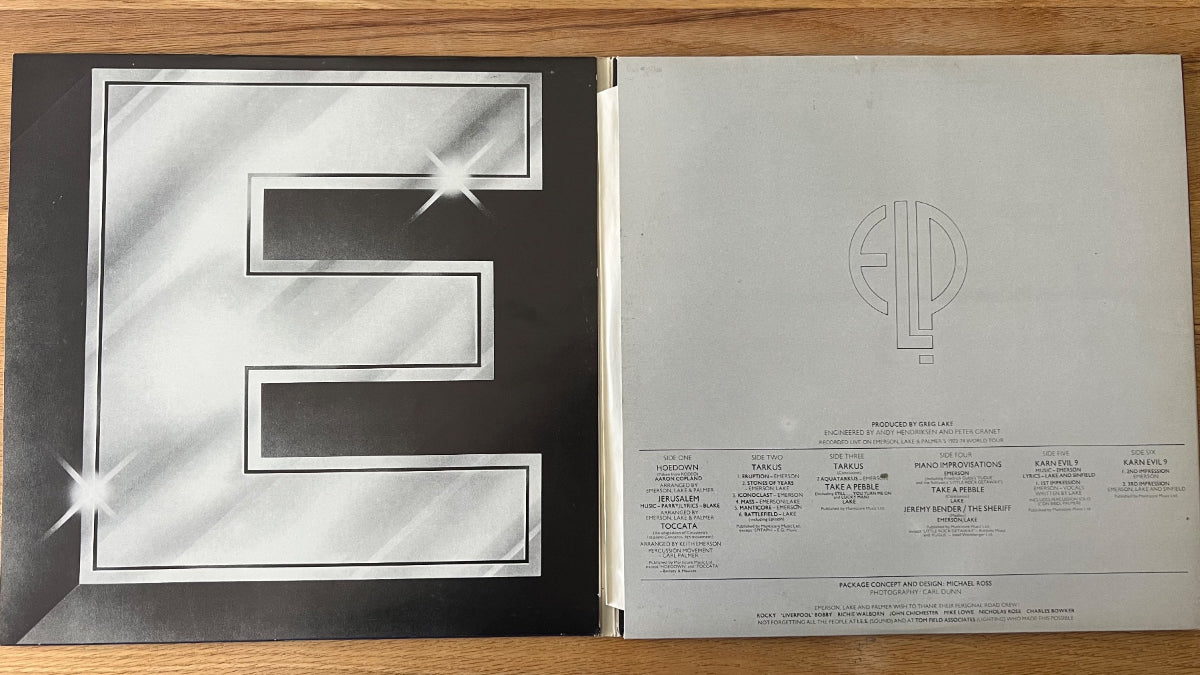 Emerson, Lake & Palmer - Welcome Back My Friends… / 3 LP - Pressage italien. RE de 1974 - (M-/VG++)