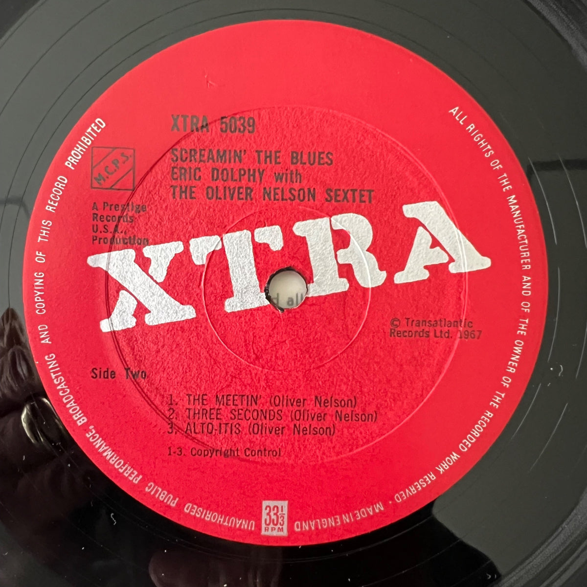 Eric Dolphy & Oliver Nelson Sextet - Screamin' The Blues // UK Press. 1967 - (M-/VG++)