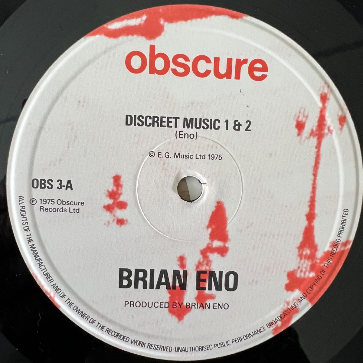 Brian Eno - Discreet Music / UK Press. 1978 - (M-/VG++)