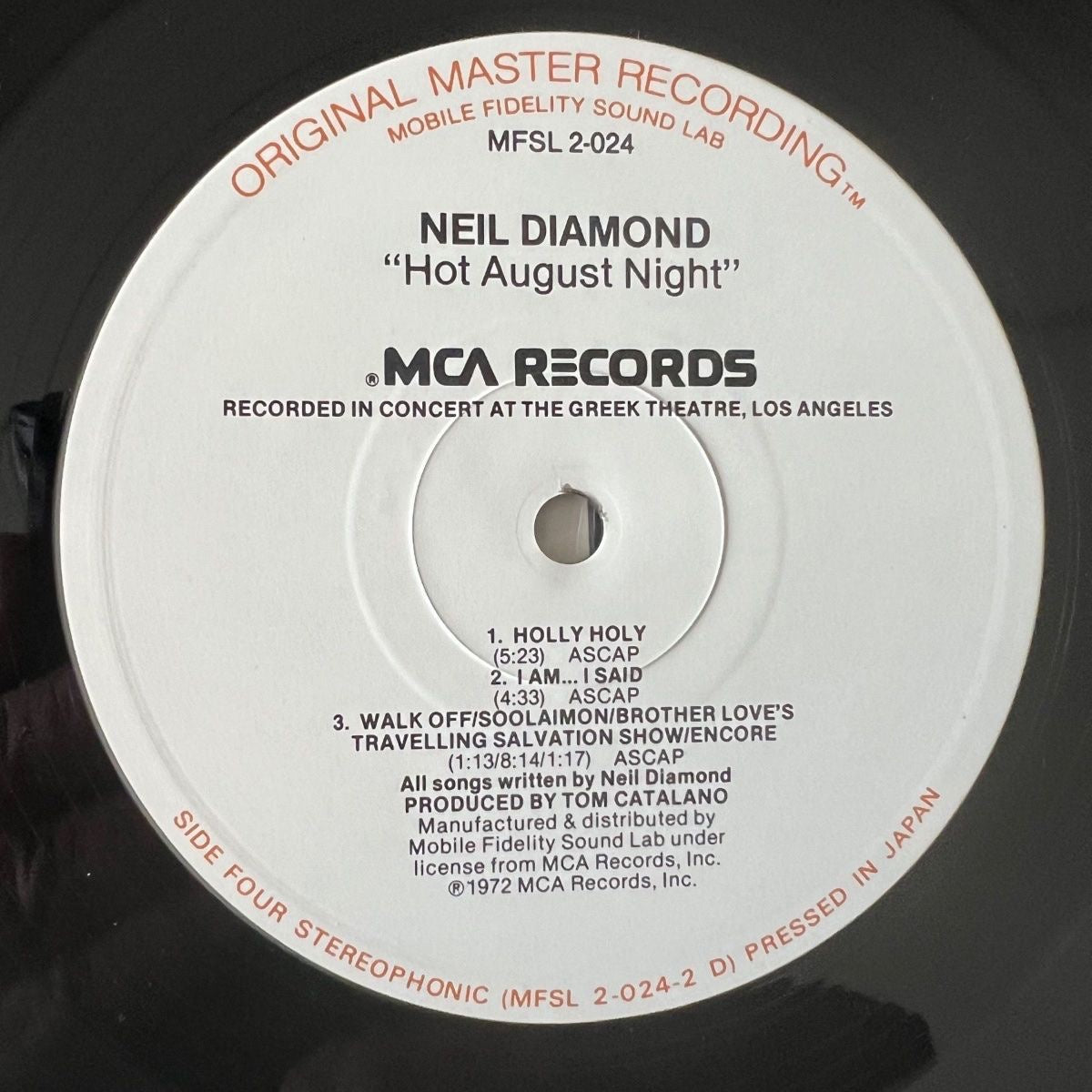 Neil Diamond - Hot August Night / 2 LPs -Audiophile MFSL 1980 - (M-/ VG+)