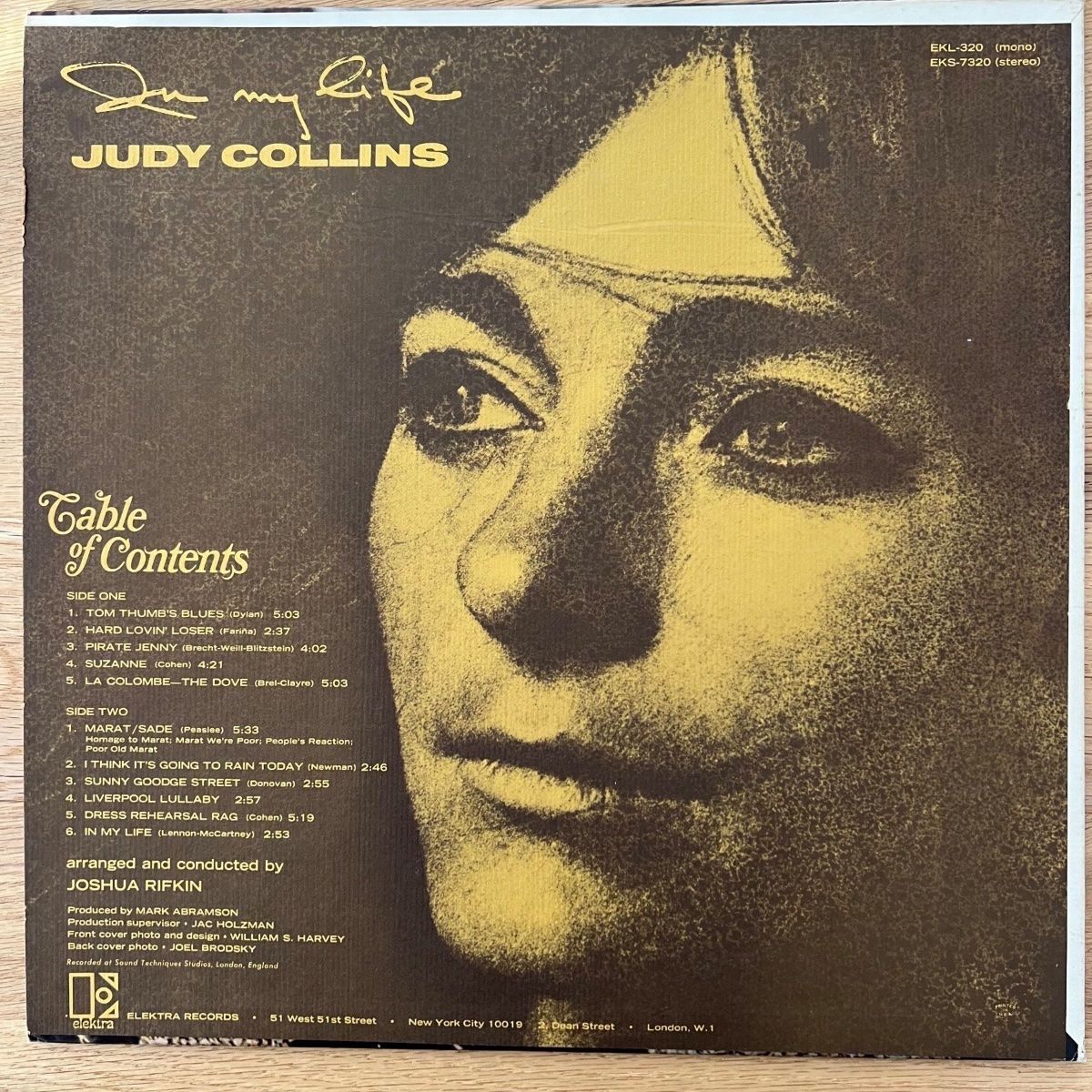 Judy Collins - In My Life / 1. Presses britanniques. 1967 - (M-/M-)