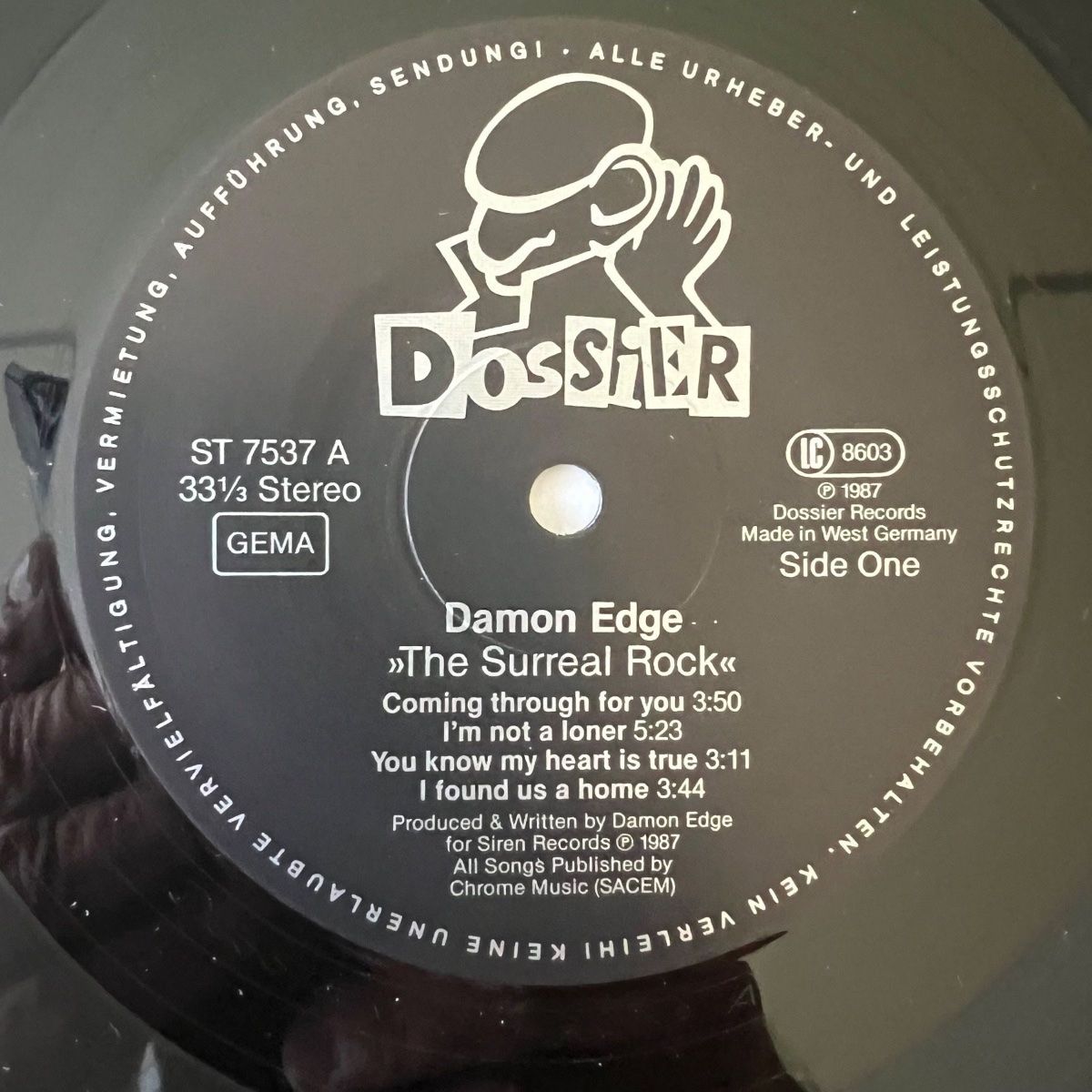 Damon Edge - The Surreal Rock / 1. D-Press. 1987 - (M-/VG++)