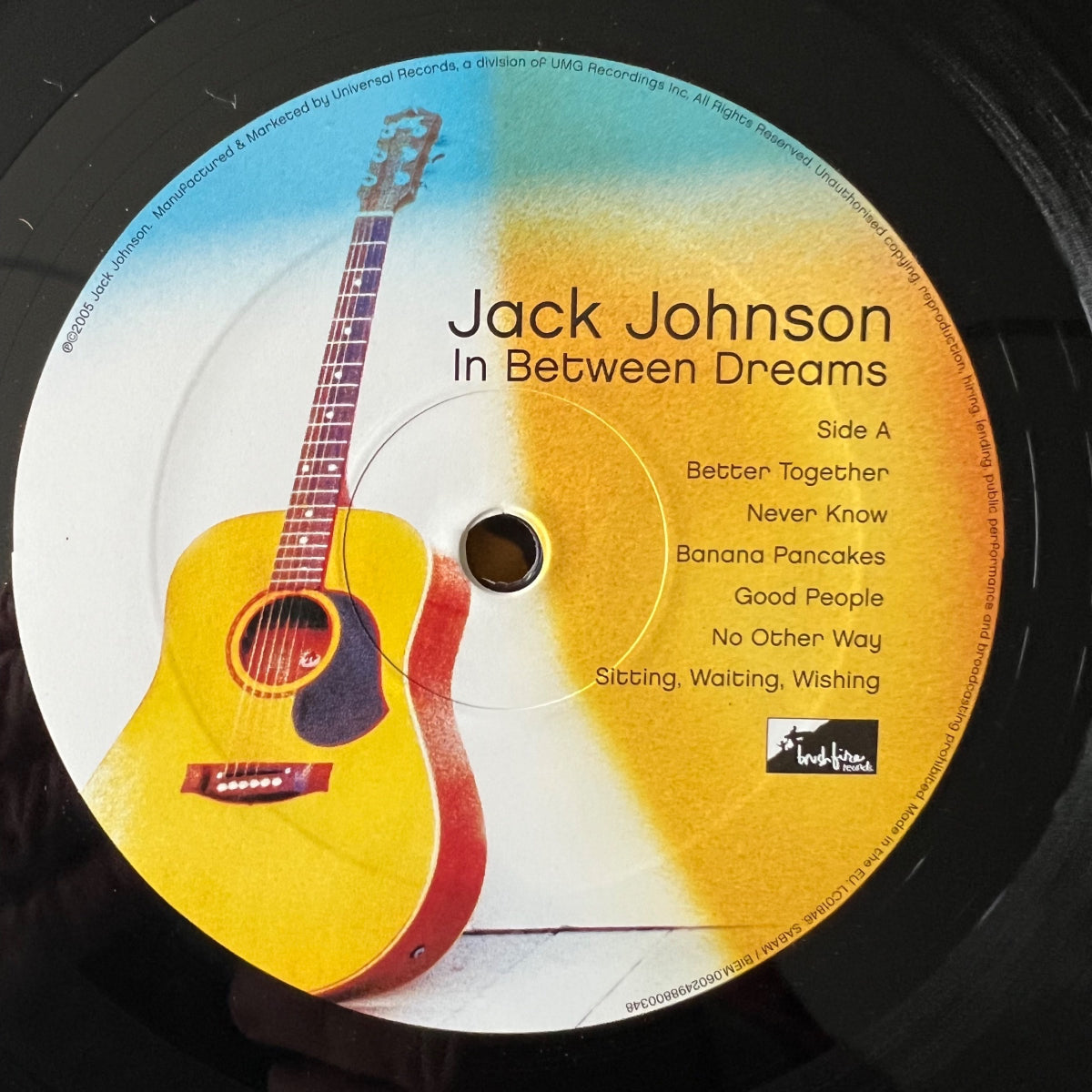 Jack Johnson - In Between Dreams / 1. EU Press. 2005 - (Mint/M-)