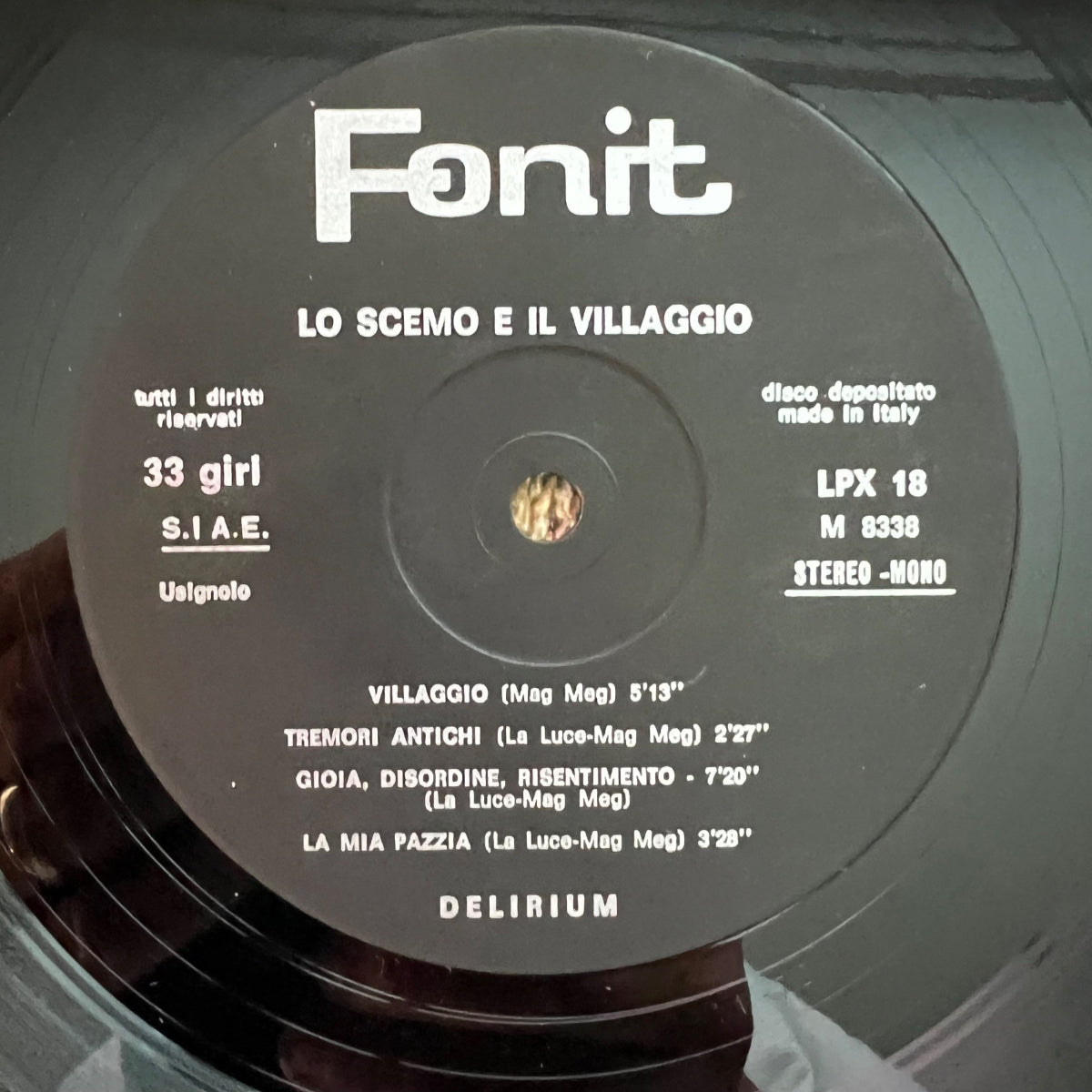 Délire - Lo Scemo E Il Villaggio / 1. Italie-Presse. 1972 - (M-/M-)