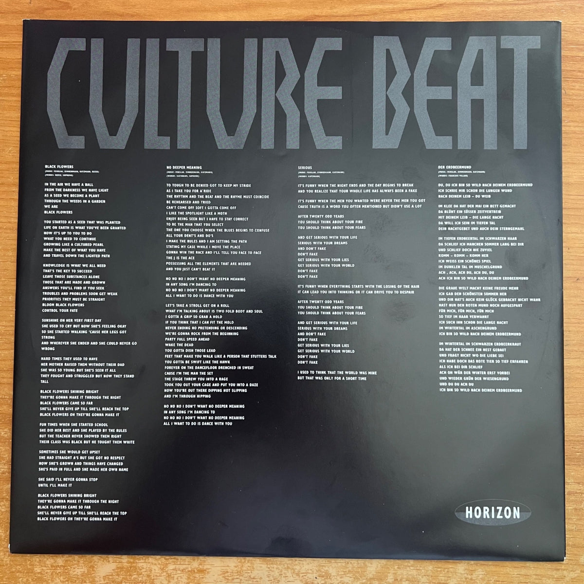 Culture Beat - Horizon / 1. NL Press. 1991 - (M-/M-)