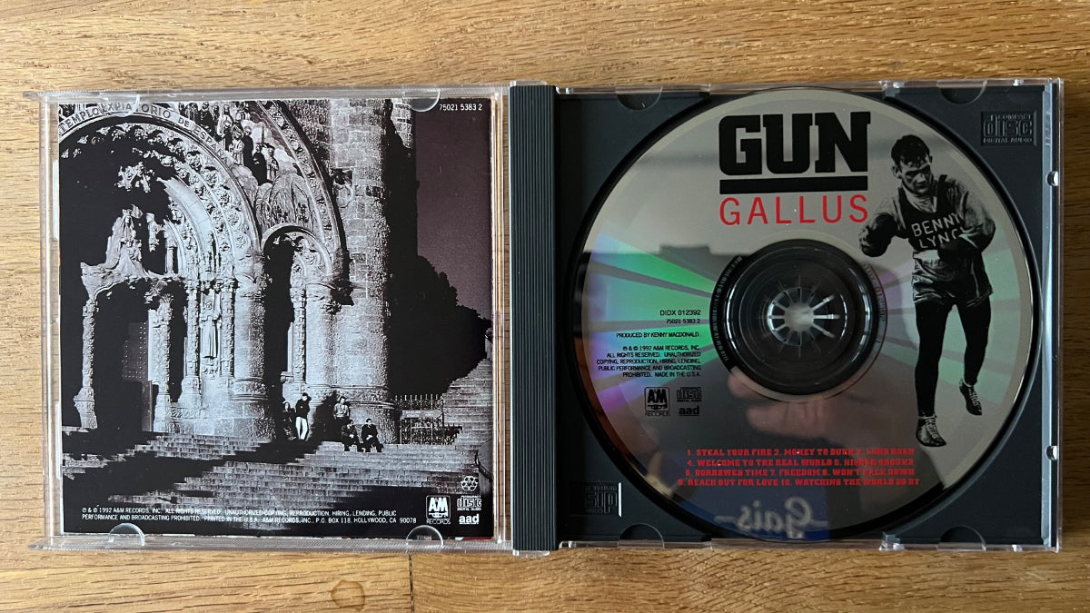 Gun - Gallus / CD - 1ère édition américaine. 1992 - (M-/M-)