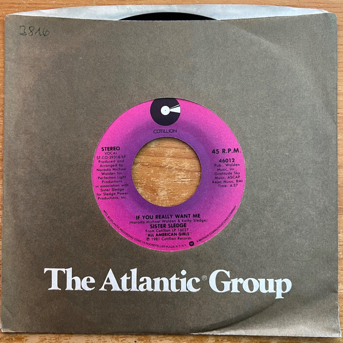 Sister Sledge - Next Time You'll Know / 1. US-Press. 1981 - (M-/VG++)