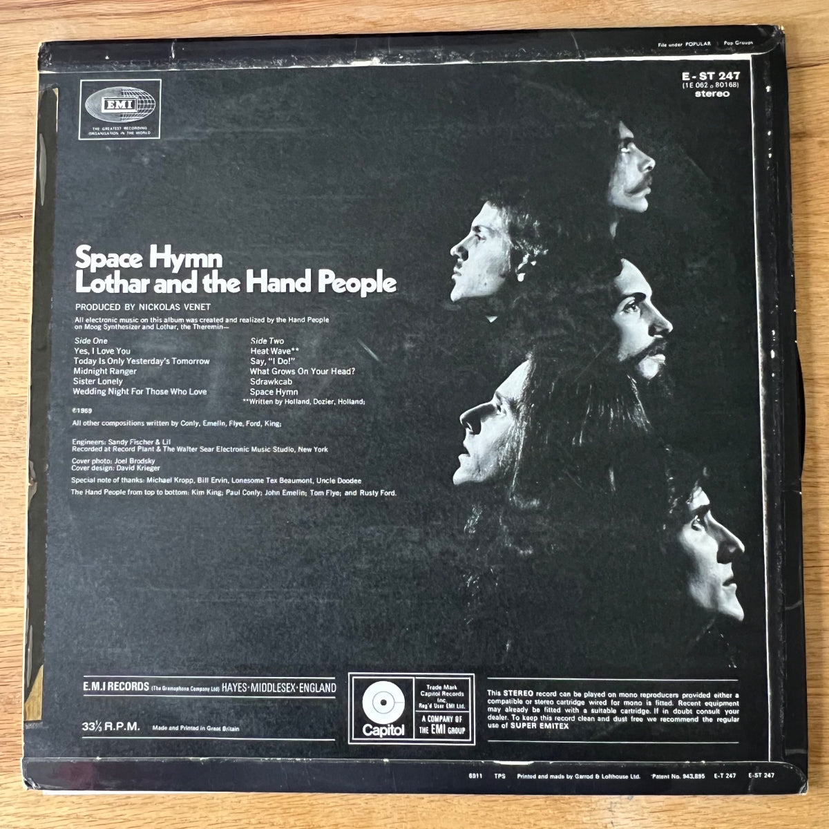 Lothar And The Hand People - Space Hymn / 1st UK Press. 1970 - (M-/VG+)