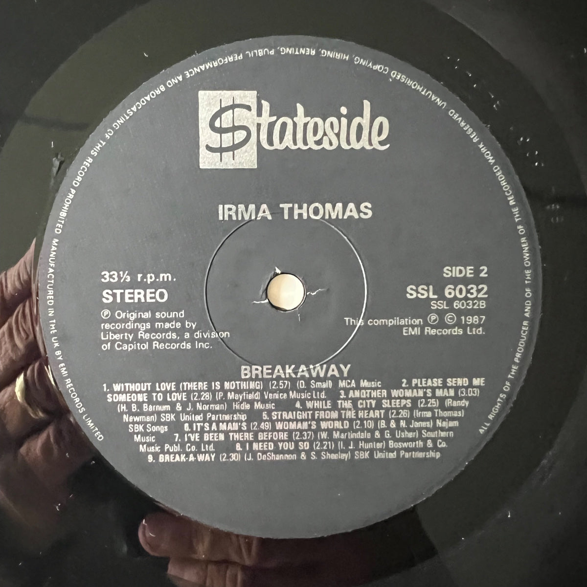 Irma Thomas - Breakaway / UK-Press. 1987 - (M-/M-)