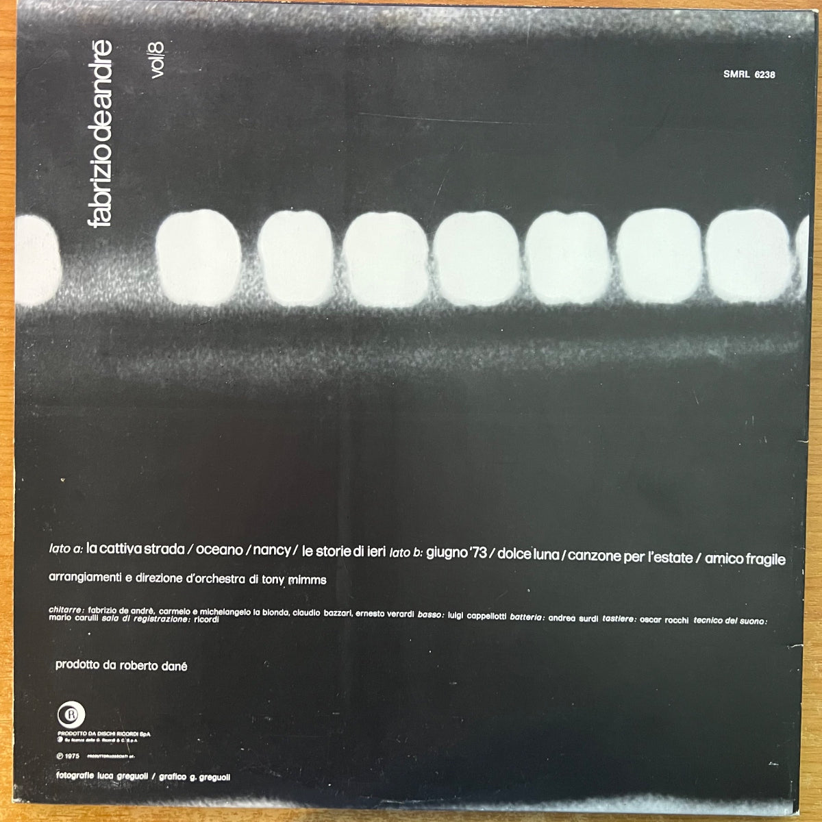 Fabrizio De André - Vol. 8 / Italy-Press. RE from 1975 - (M-/M-)