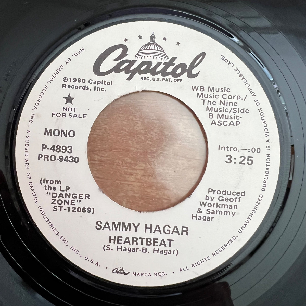 Sammy Hagar - Heartbeat / US-Promo 1980 - (M-/Neutral)