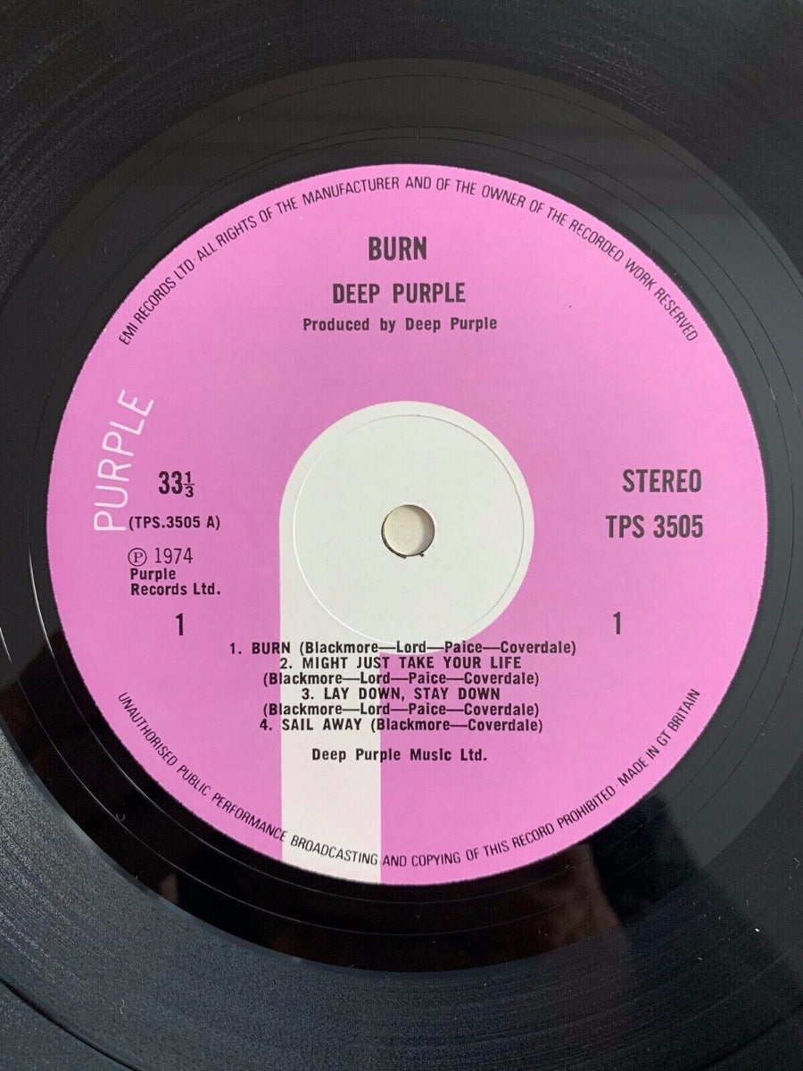 Deep Purple - Burn / UK-Press. 1987 - (M-/VG++)