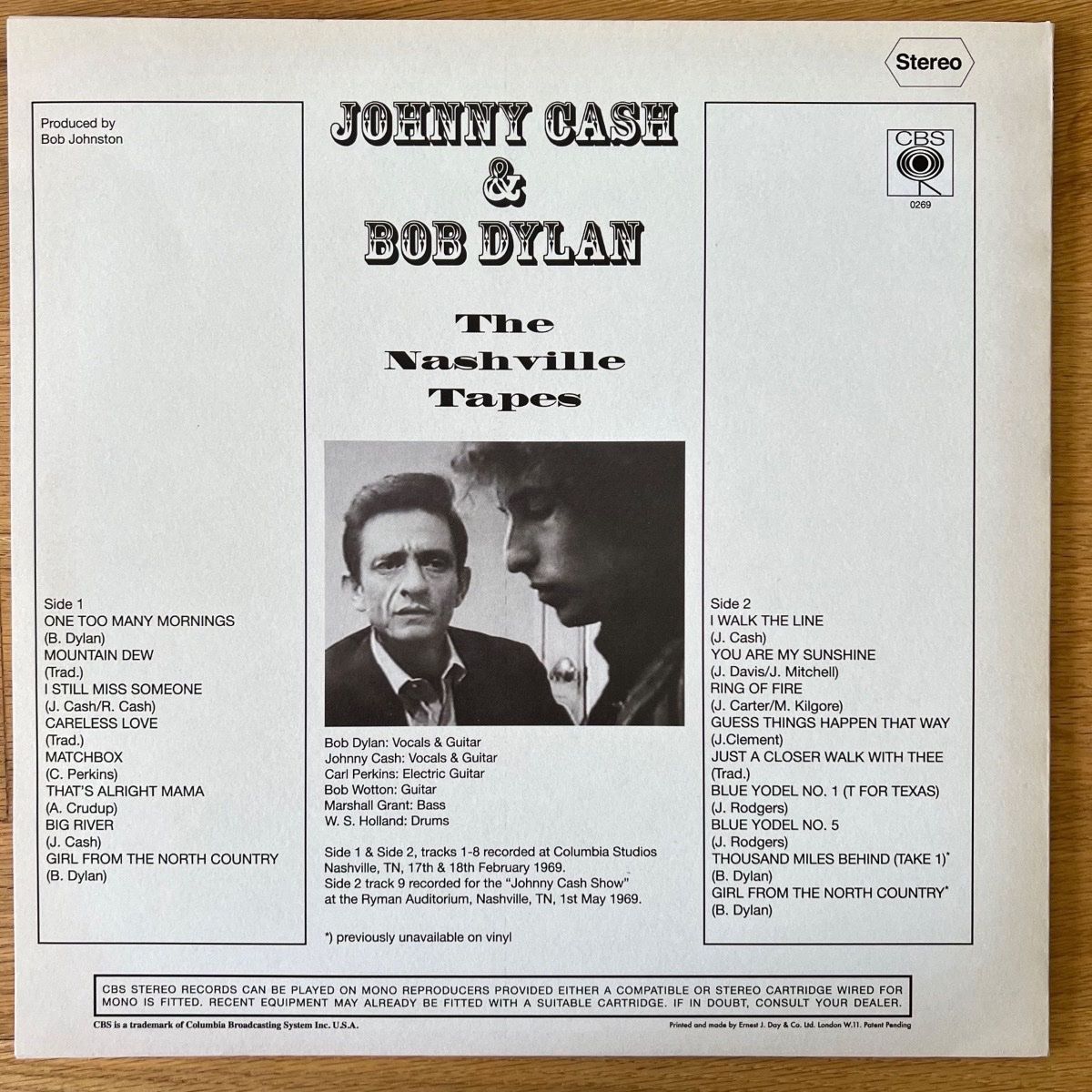Johnny Cash & Bob Dylan - The Nashville Tapes / 1. UK-Press. 2009 - (M-/M-)