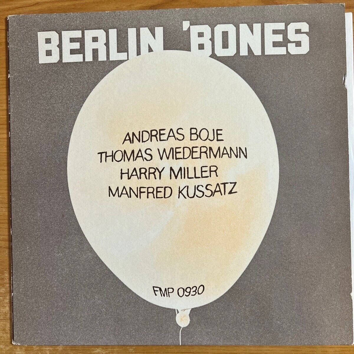 Andreas Boje, Thomas Wiedermann...- Berlin 'Bones / 1. D-Press. 1981 - (M-/VG++)