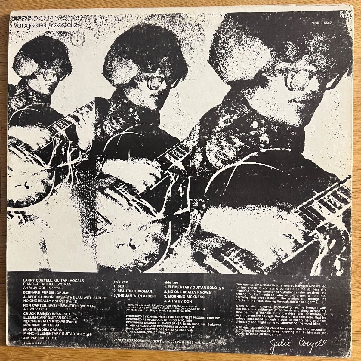 Larry Coryell - Coryell / 1. US-Press. 1969 - (VG+/VG+)