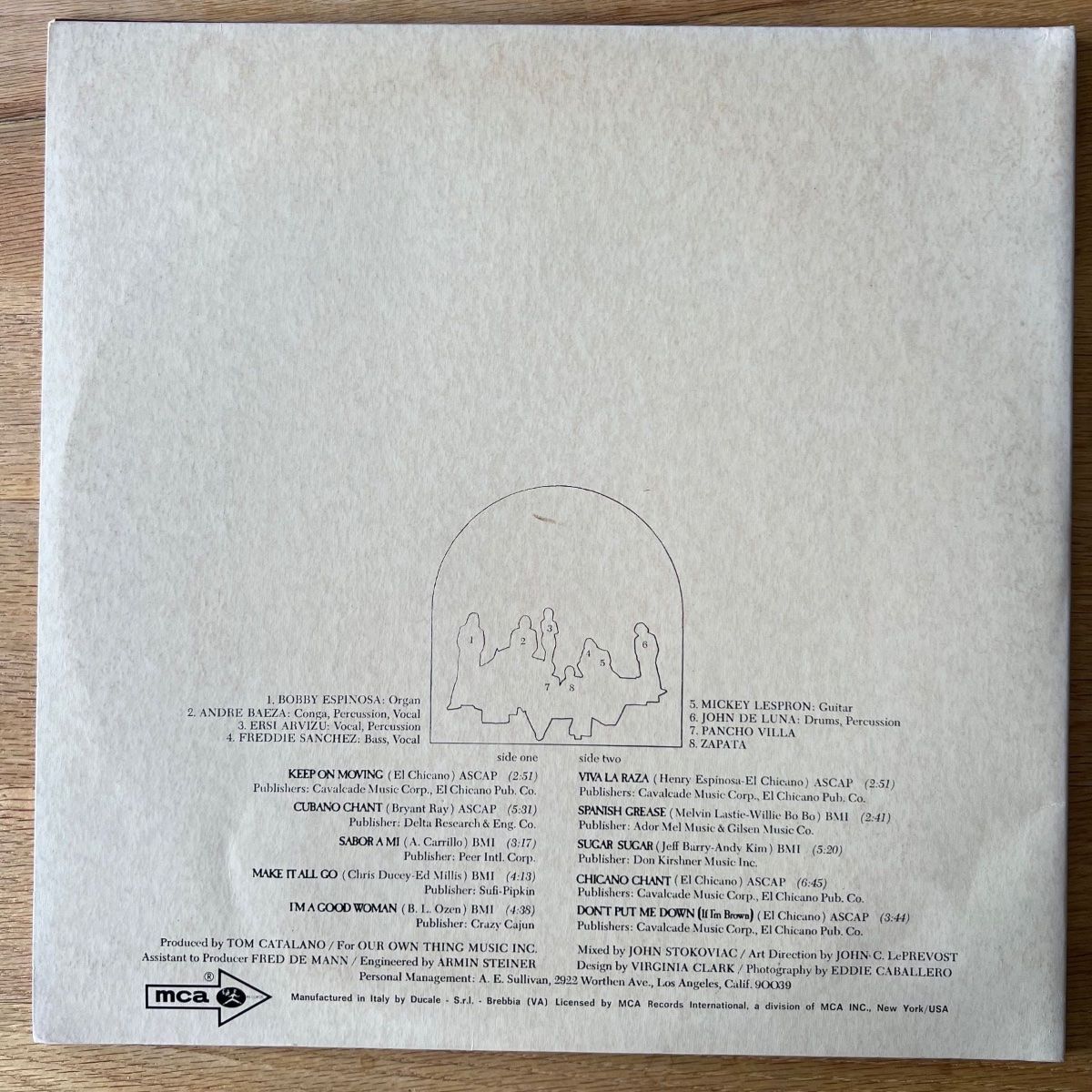 El Chicano - Revolución / 1. Italy-Press. 1971 - (M-/M-)