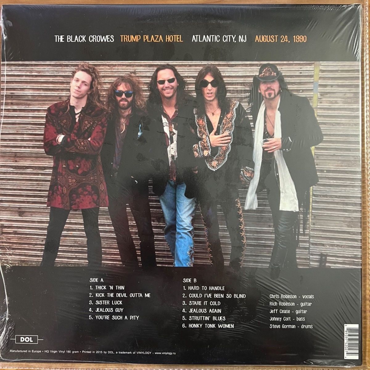 Black Crowes - Concert à Atlantic City, 1990 / 1ère édition européenne, 2015 - (Neuf et scellé)