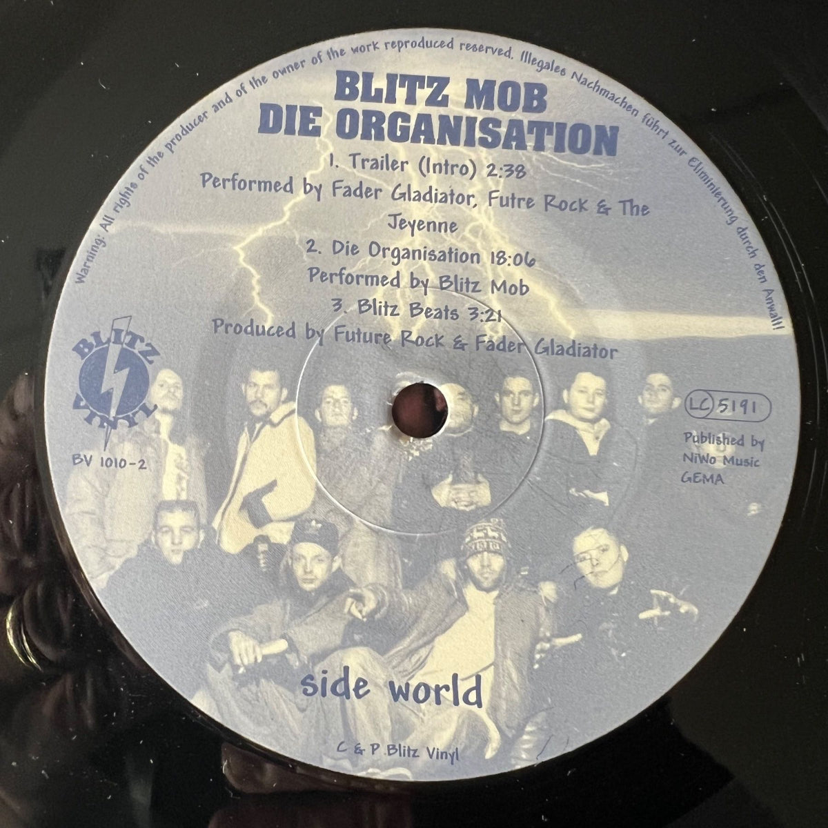 Blitz Mob - Die Organisation / 2 LP - 1. D-Press. 1995 - (VG/VG+)