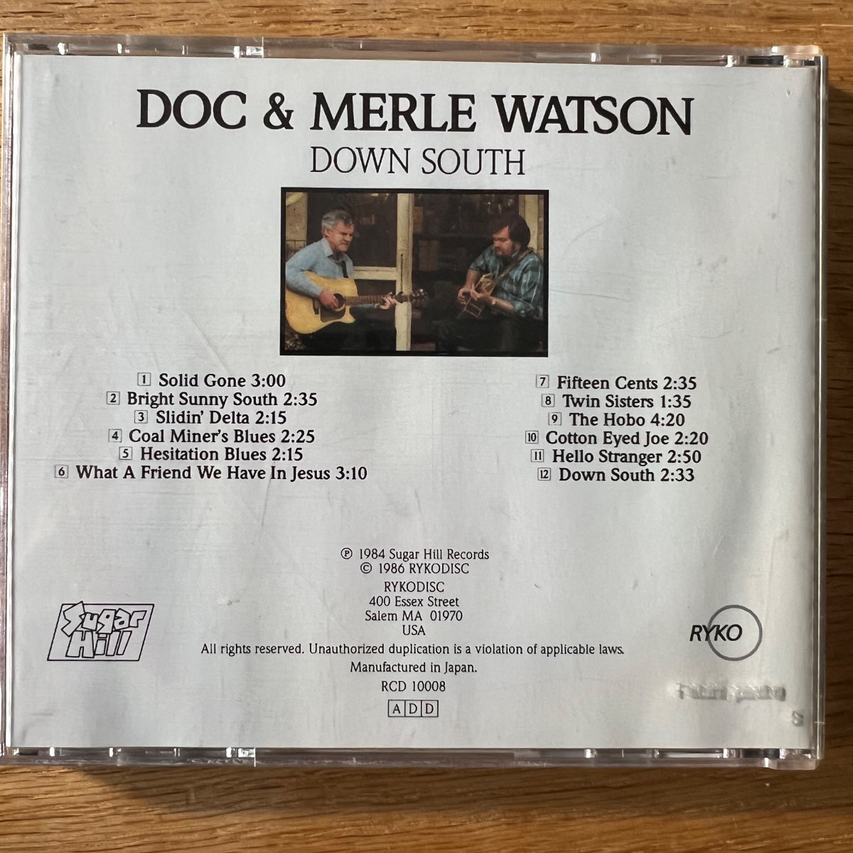 Doc & Merle Watson - Down South / CD - Japan Press. 1986