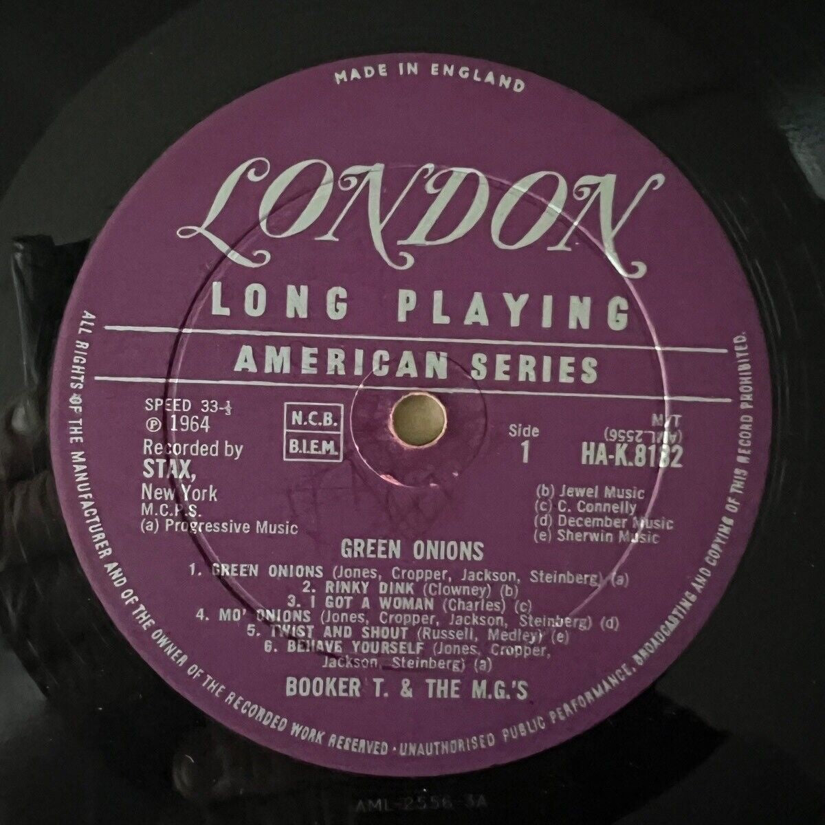 Booker T. & The MGs - Green Onions / 1st UK Press. 1964 - Mono - (VG+/VG++)