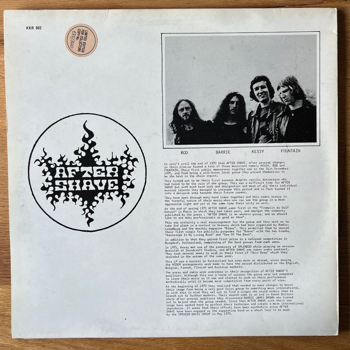 After Shave - Strange Feeling / 1. Italy-Press. 1989 - Limited Edition. - (M-/VG++)
