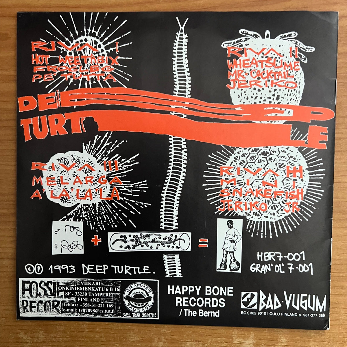 Deep Turtle - Riva! / 2x7" EP with 10 Songs - 1. Finland-Press. 1993 - (M-/M-)