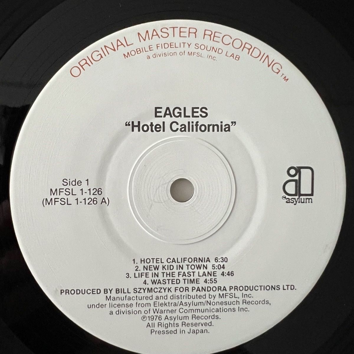 Eagles - Hôtel California / Audiophile MFSL 1984 - (M-/M-)
