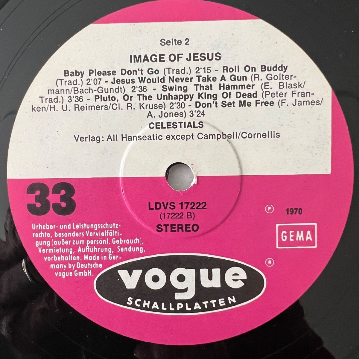 Image Of Jesus - Celestials... Songs From Heaven / 1. D-Press. 1970 - (M-/VG++)
