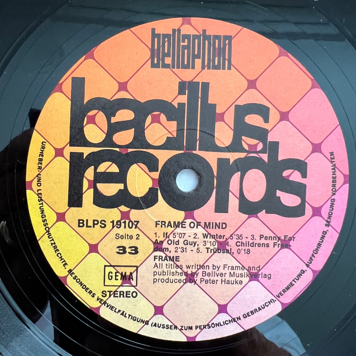 Frame - Frame Of Mind / 1. D-Press. 1972 - (M-/VG++)