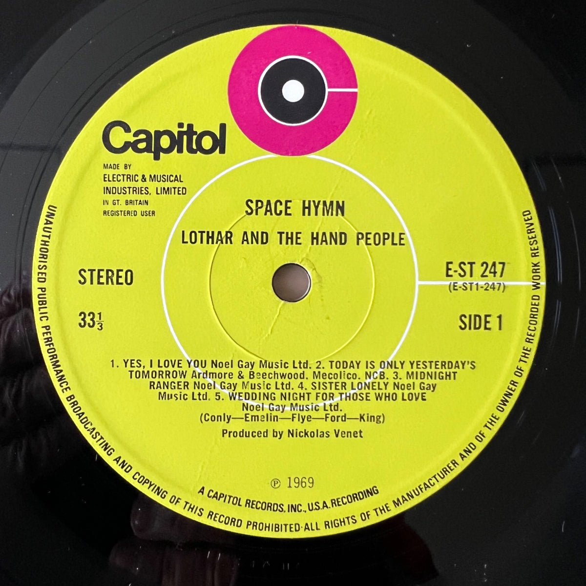 Lothar And The Hand People - Space Hymn / 1st UK Press. 1970 - (M-/VG+)