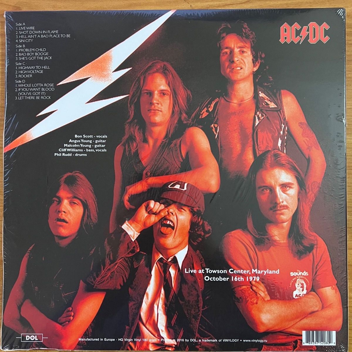 AC/DC - Live 1979 Towson Center, Maryland / 2 LP - 1.EU 2016 (Mint/Mint Sealed)