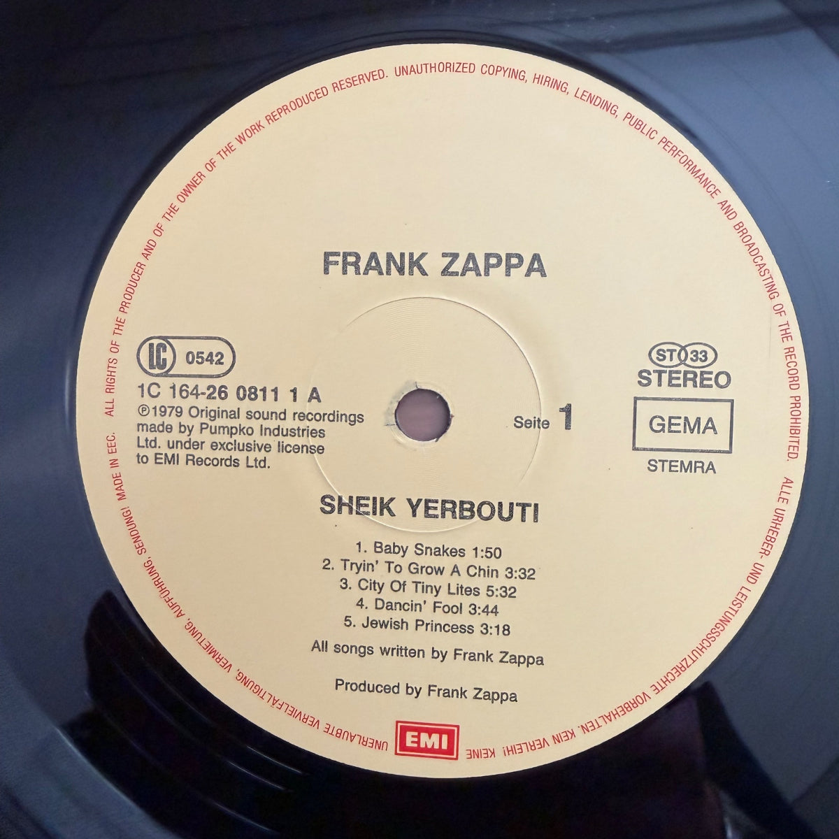 Frank Zappa - Sheik Yerbouti / 2 LP - EU-Press. RE - (M-/M-)
