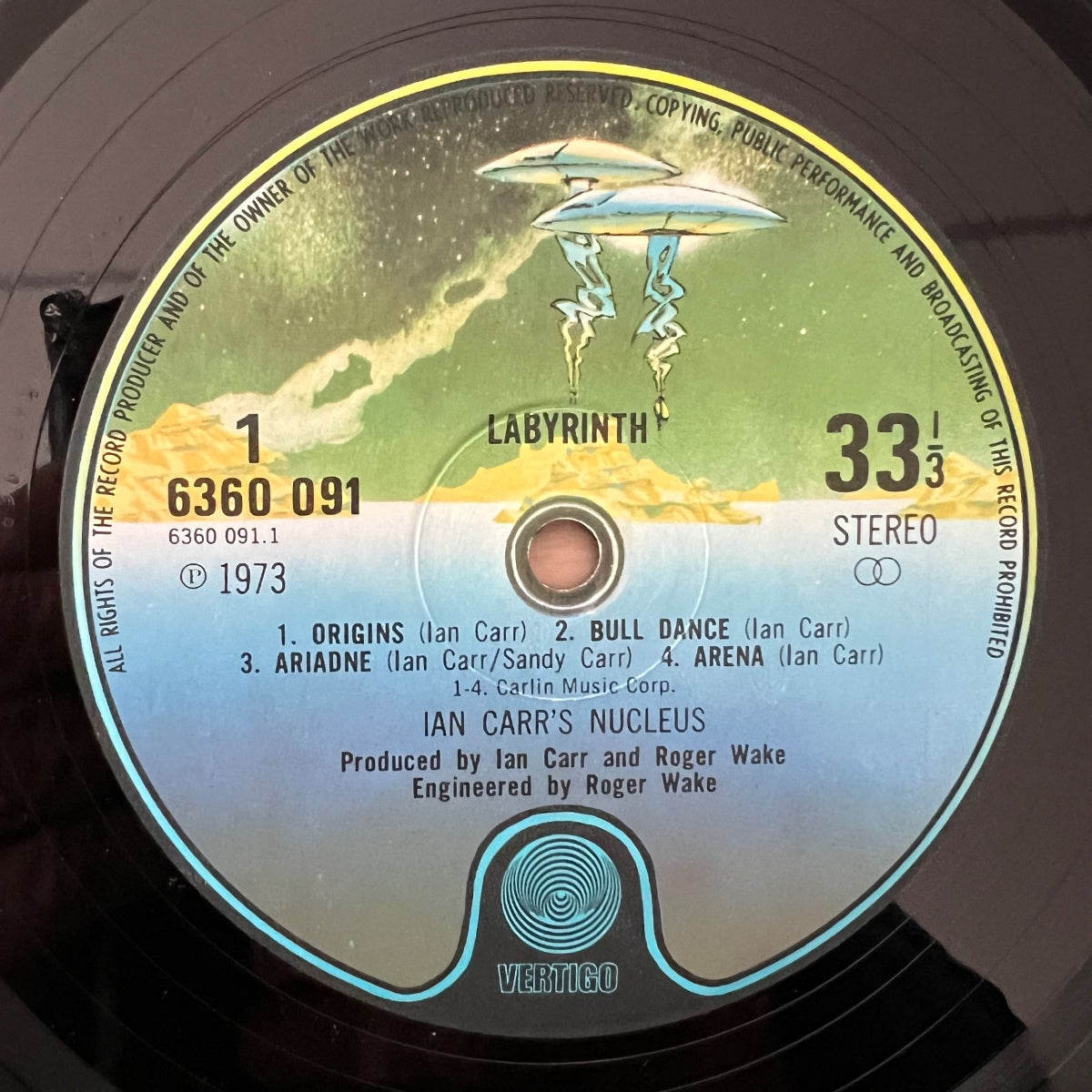 Ian Carr with Nucleus - Labyrinth / 1. UK Press. 1973 - (M-/M-)