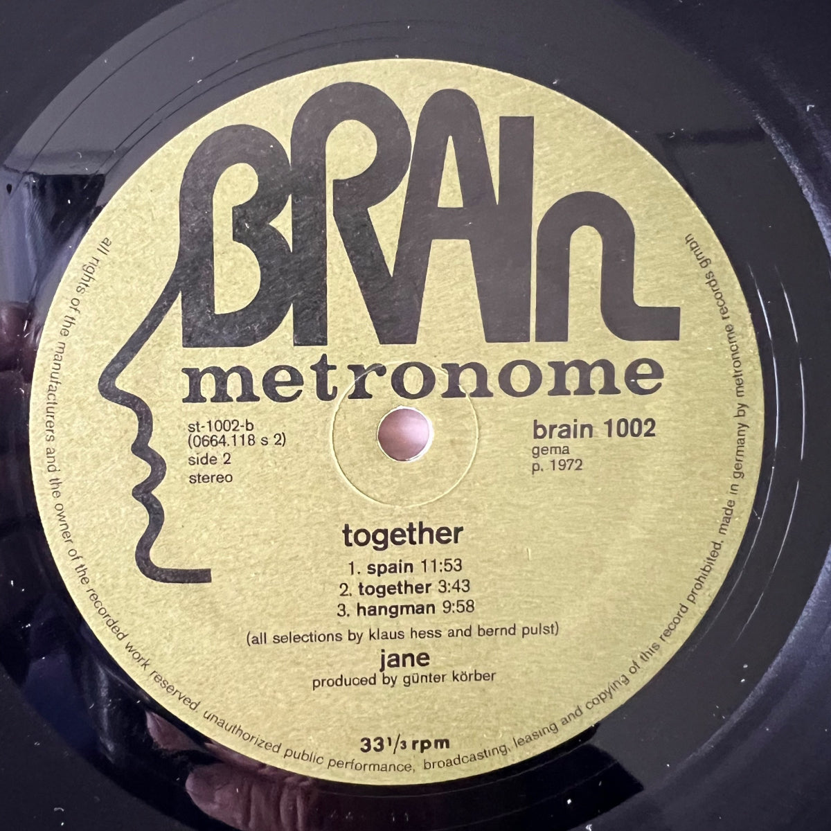 Jane - Together / German Press. 1972 - (M-/VG+)