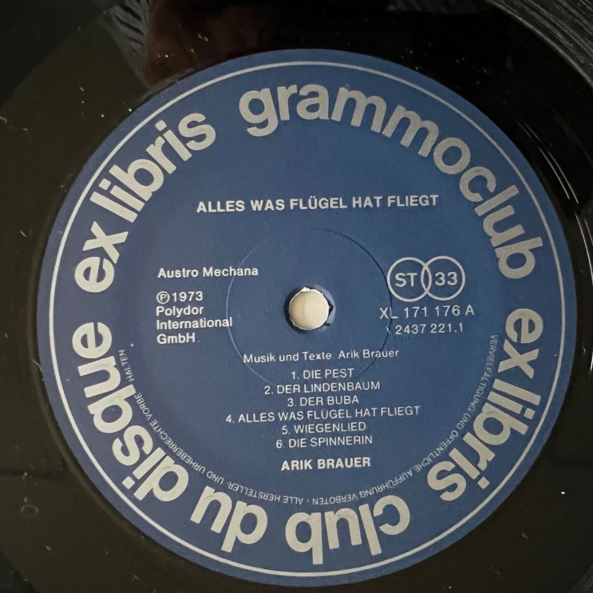 Arik Brauer - Alles Was Flügel Hat / Swiss-Press. 1975 - (M-/VG++)