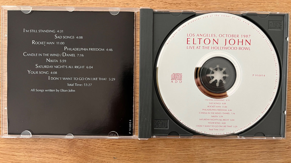 Elton John - Los Angeles, Live At The Hollywood Bowl 1987 / CD - 1. Italien-Press. 199? / (M-/M-)