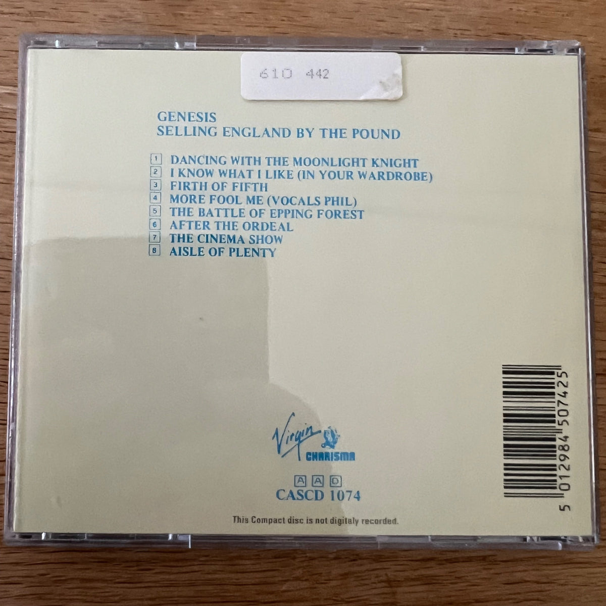 Genesis - Selling England By The Pound / CD - UK Press. 1991 - (M-/M-)